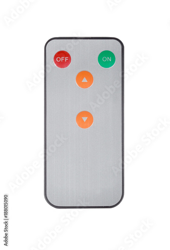 small wireless remote control on white background