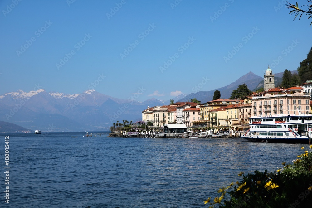 Holidays in spring at Lake Como in Bellagio, Lombardy Italy