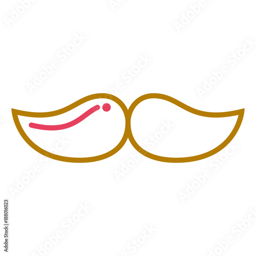 mustache hipster fashion vintage image vector illustration