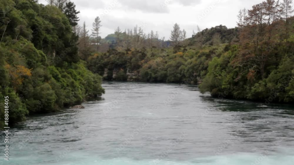Huka falls and Waikato River, Taupo, New Zealand landscape Huka falls and Waikato River, Taupo, New Zealand landscape