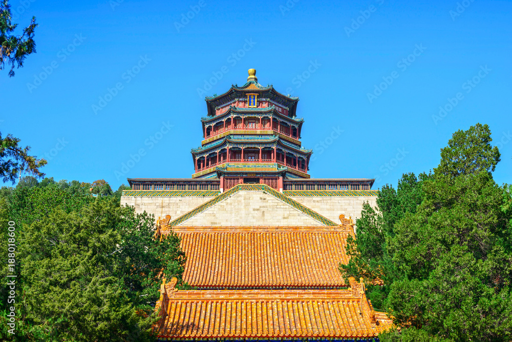 The Paiyun Palace of The Summer Palace. Located in Beijing, China.