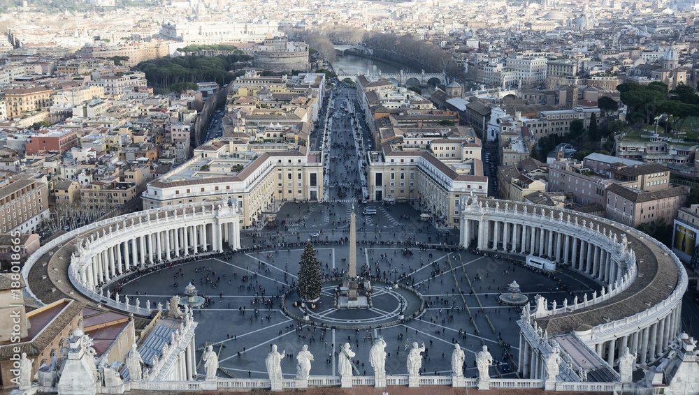 St.Peters square in Rome