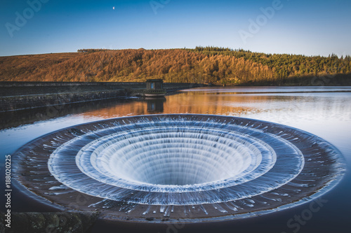 Ladybower Reservoir overflow