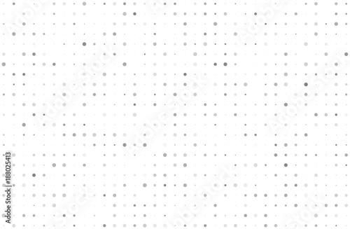 Dotted bckground with circles, dots, point different size, scale. Halftone pattern. 