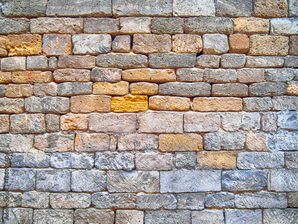 Ancient asian real brickwall background Ancient asian real brickwall background