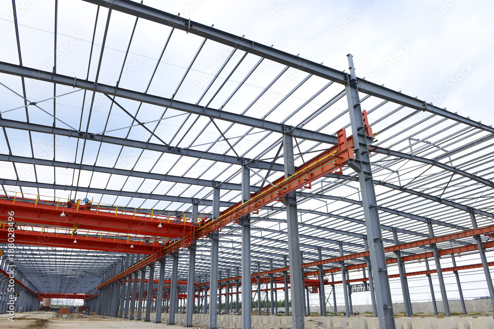 Steel structure workshop is under construction Steel structure workshop is under construction