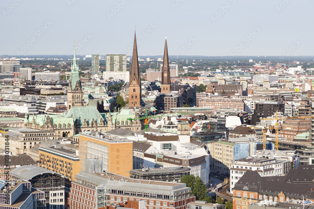 Hamburg City Hall and Landscape, Germany