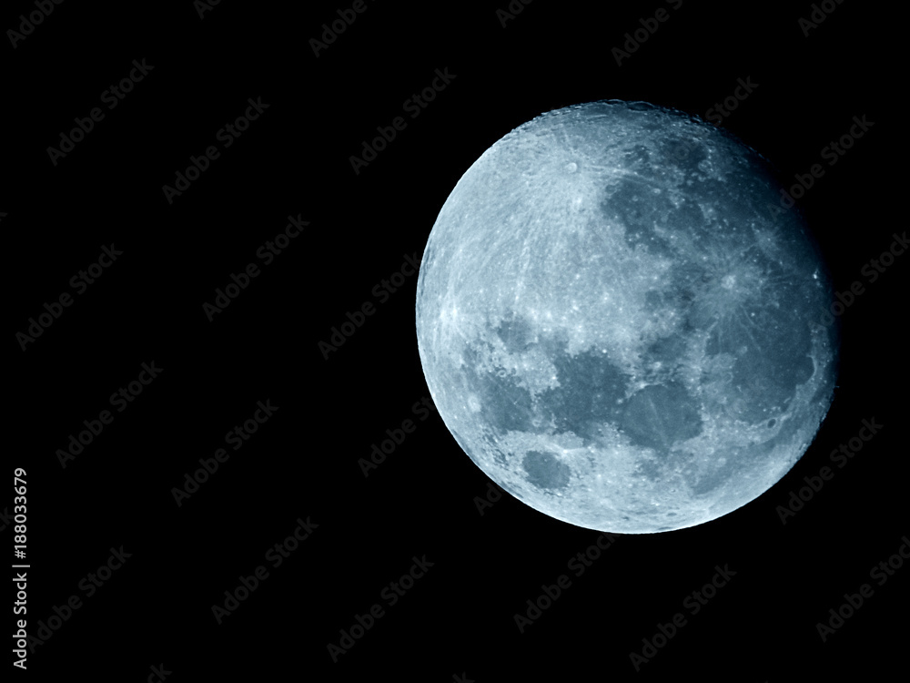 Fototapeta premium Moon phases as background / The Moon is an astronomical body that orbits planet Earth, being Earth's only permanent natural satellite. It is the fifth-largest natural satellite in the Solar System 