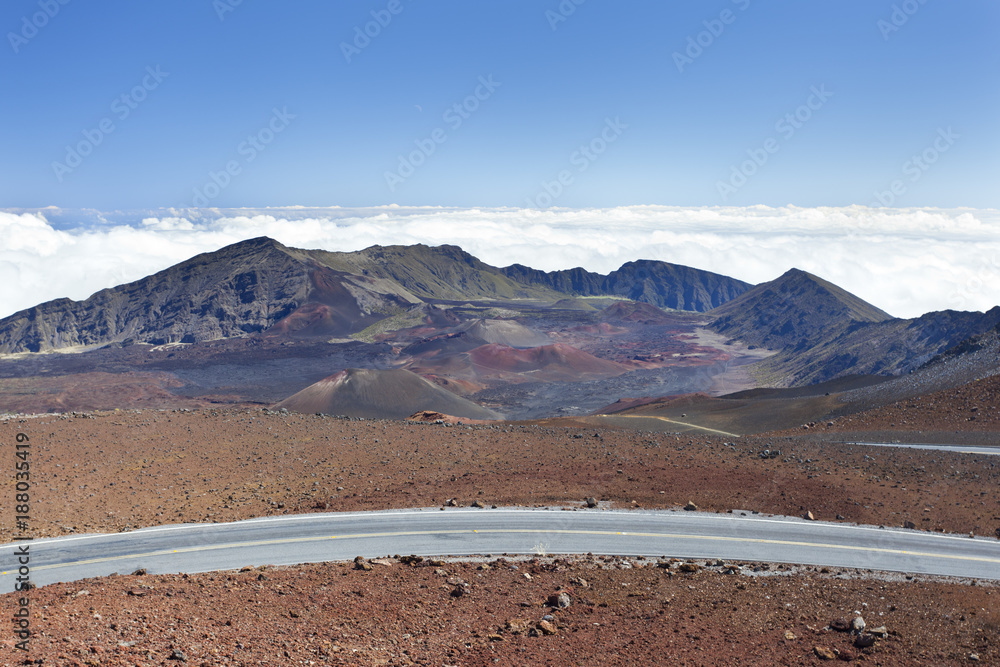 Haleakala Crater And Road, Maui
