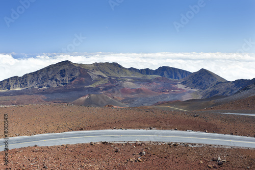 Haleakala Crater And Road, Maui
