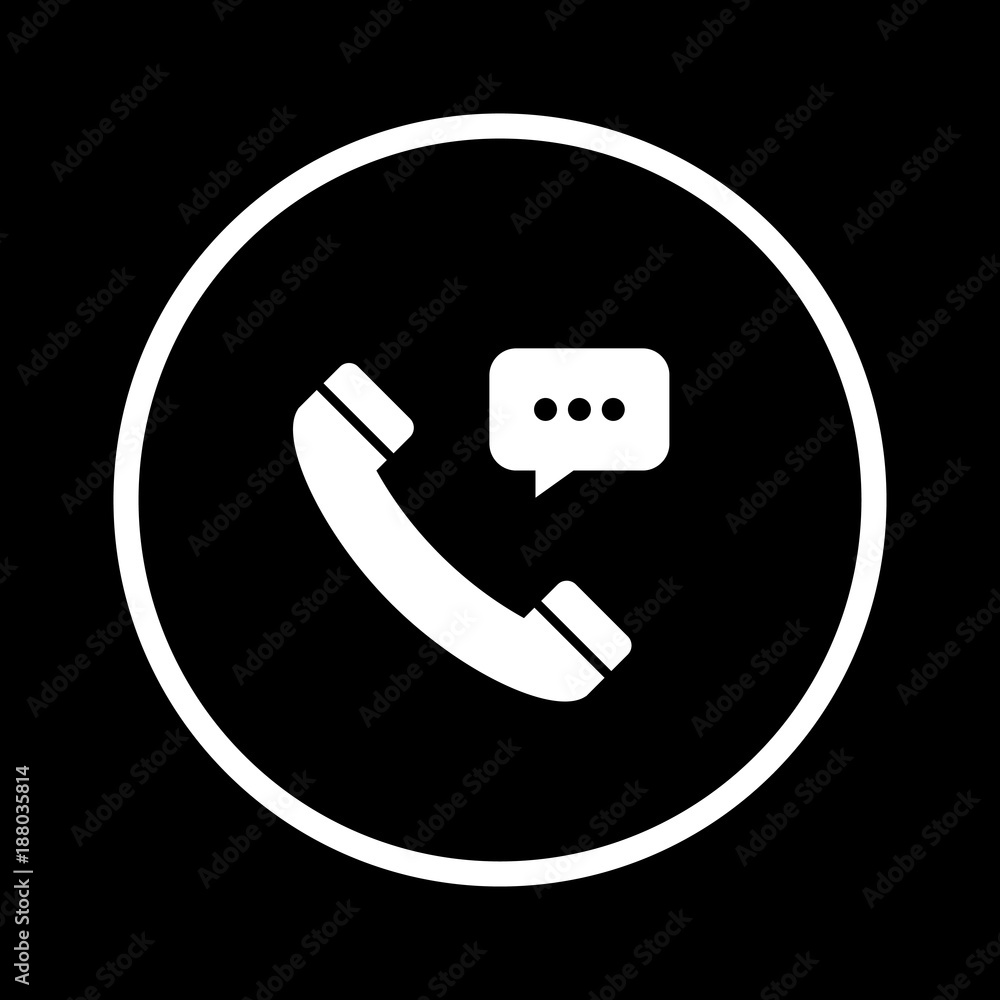 Mobile phone sms icon