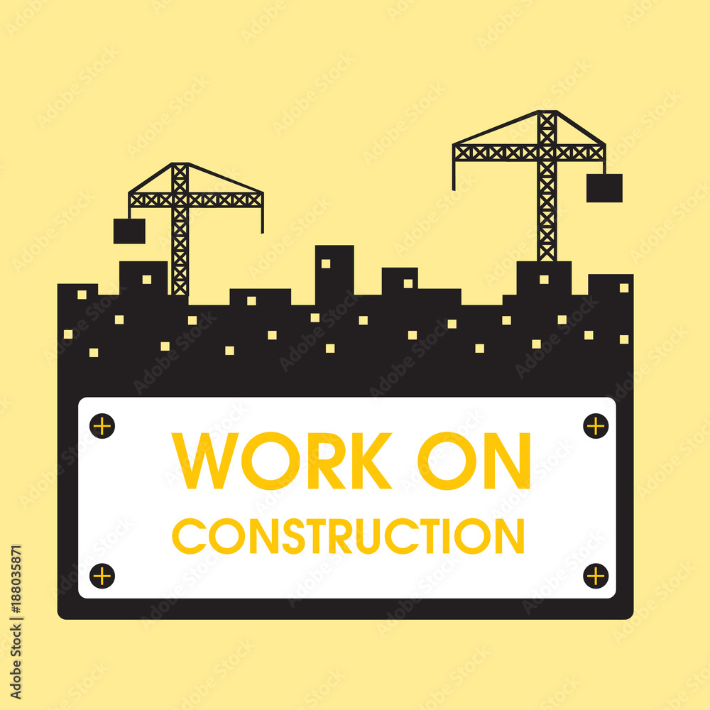 Construction work illustration