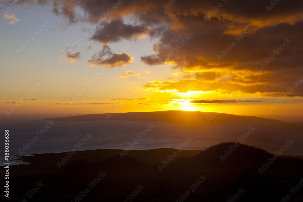 Fototapeta premium South Maui Sunset, Hawaii