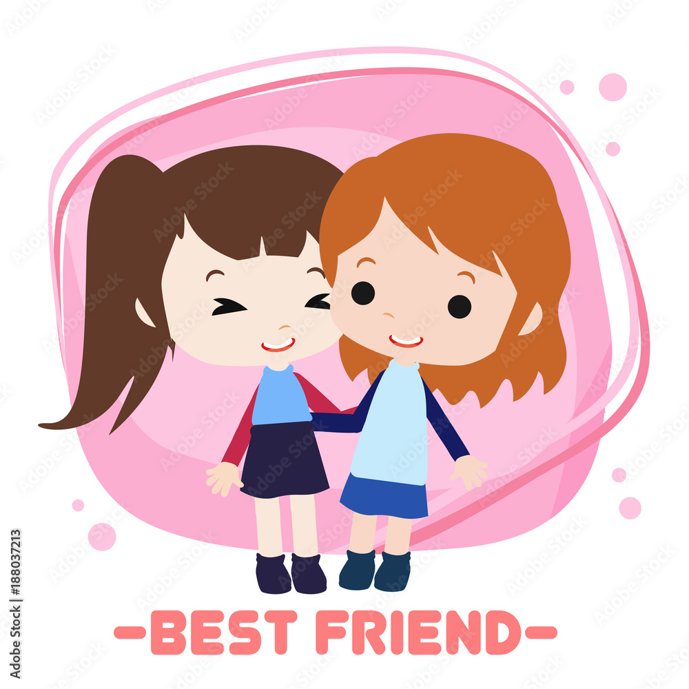 Happy friendship day illustration Happy friendship day illustration