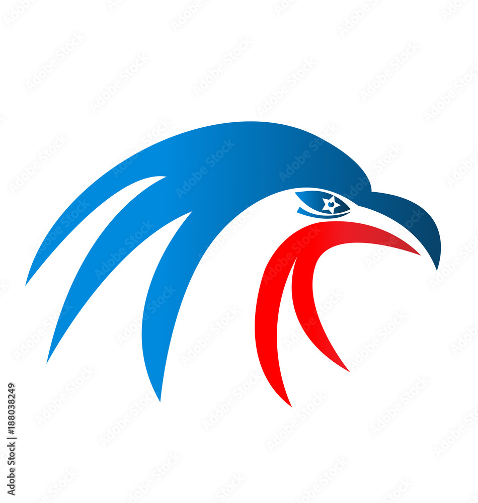 American usa eagle pride, vector icon American usa eagle pride, vector icon
