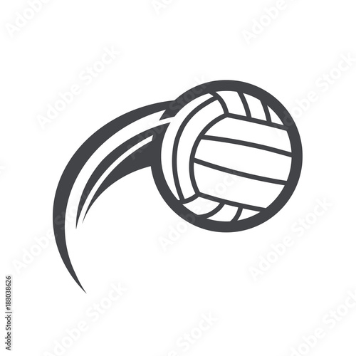 Swoosh Volleyball Logo Icon
