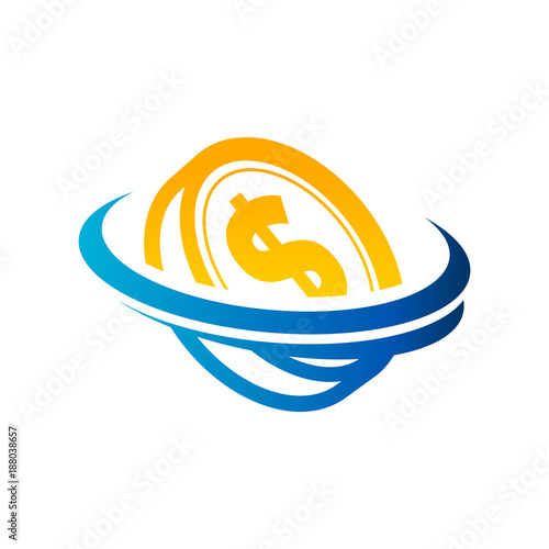 Dollar Coin Logo Icon
