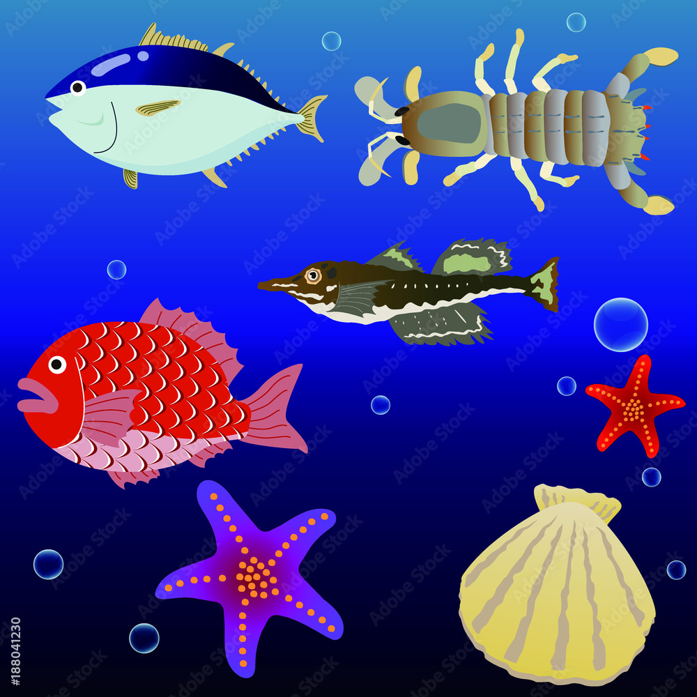 Sea creatures Set 1.eps Sea creatures Set 1.eps