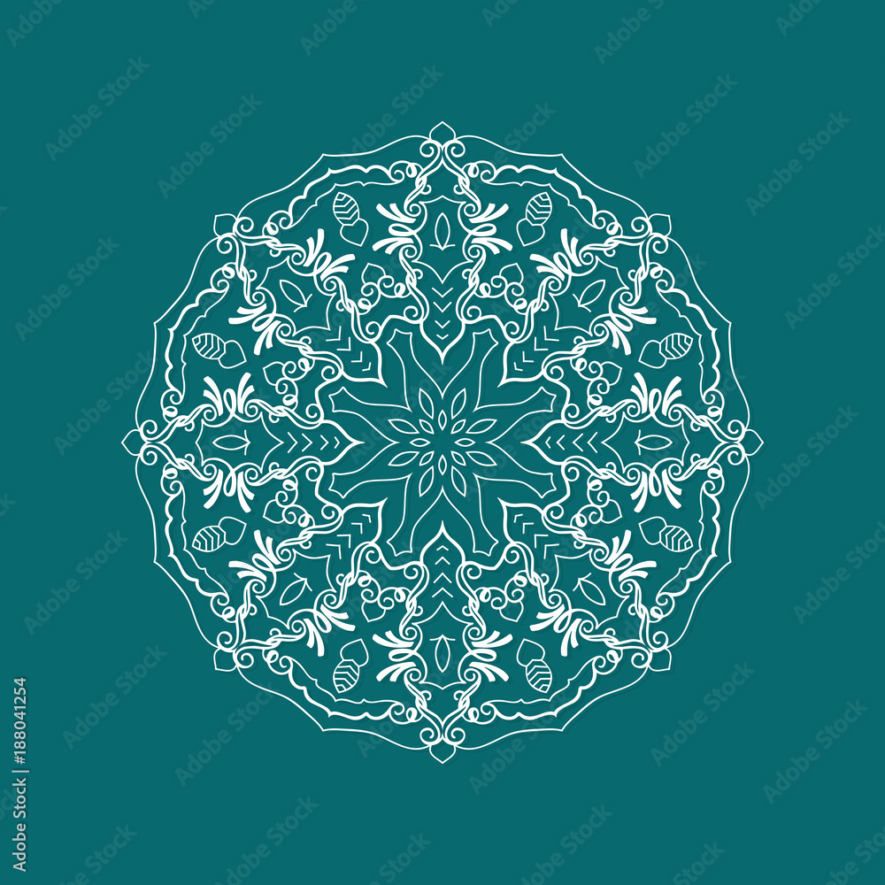 Vector mandala outline Vector mandala outline