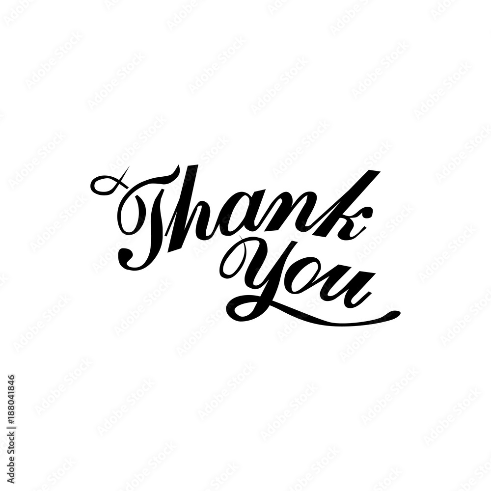 Thank you vector illustration. Thank you vector illustration.
