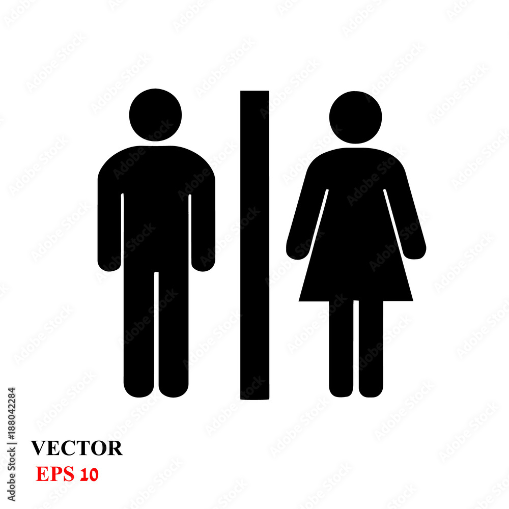 WC icon,toilet icon vector illustration WC icon,toilet icon vector illustration