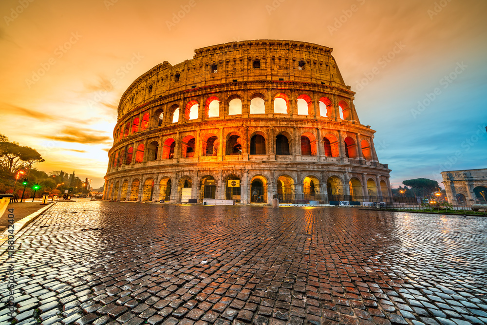 Naklejka premium Rzym, Koloseum. Włochy.