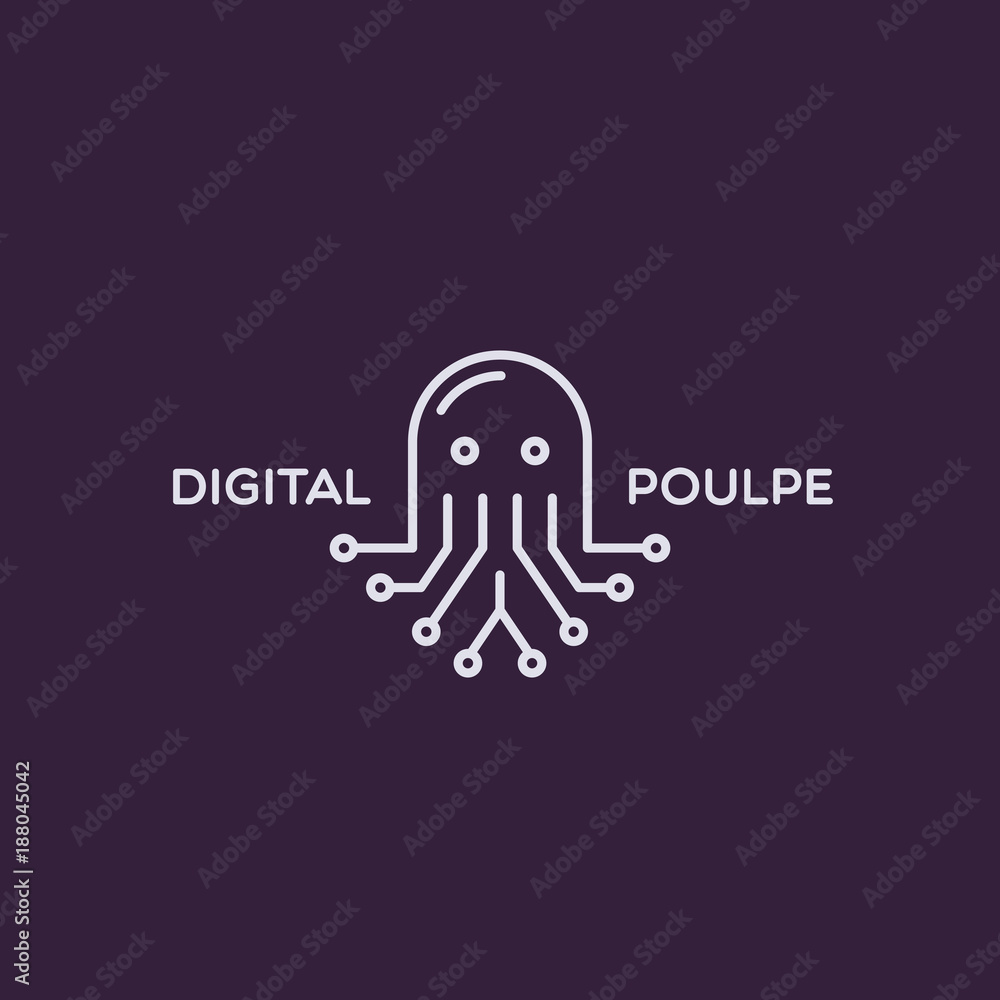 Digital poulpe logo Digital poulpe logo
