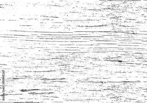 Wooden texture. Grunge vector background. Distressed overlay. Black and white abstract surface.