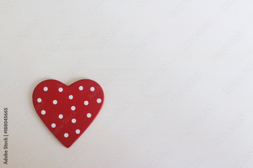 Red Heart on a White Background Red Heart on a White Background
