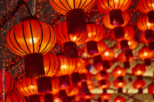 background of chinese new year lanterns