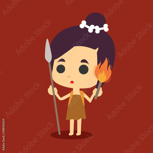 Caveman character vector