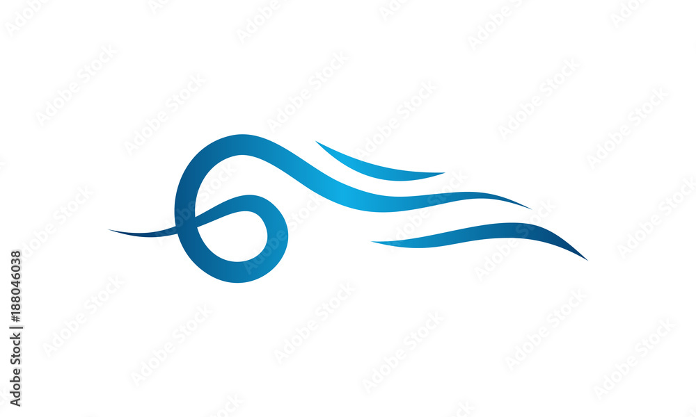 Water Wave symbol and icon Logo designs Template vector