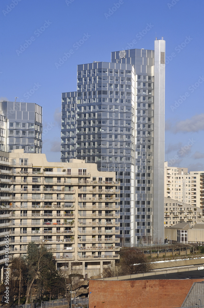View of a district of Boulogne Billancourt View of a district of Boulogne Billancourt