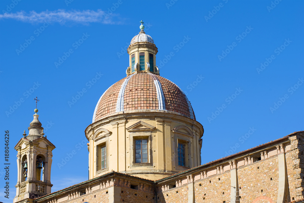 The dome of the Church of San Ferdiano al Cestello is a sunny day. Florence, Italy