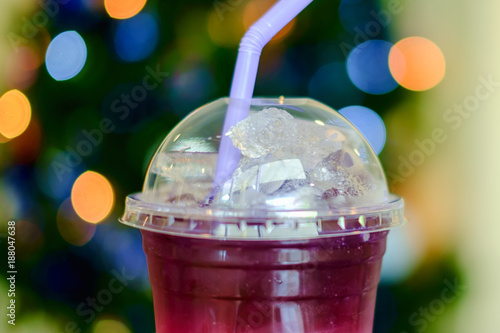 Butterfly pea with lemon an...
