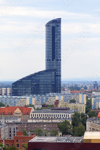 Sky Tower, modern skyscraper in Wroclaw, Poland.