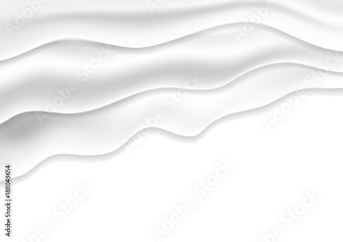 Fototapeta Naklejka Na Ścianę i Meble -  Abstract grey smooth textile waves background