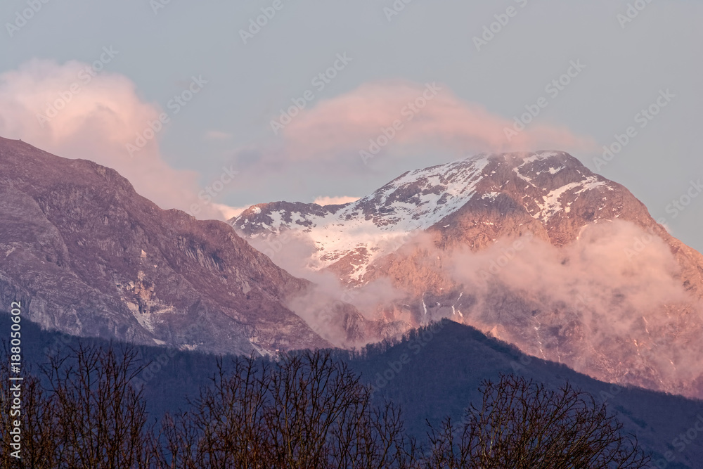view of apuan alps