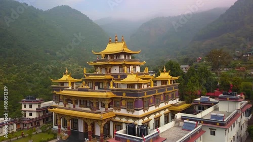Buddhist Monastery, Kathmandu valley, Nepal - October 16, 2017