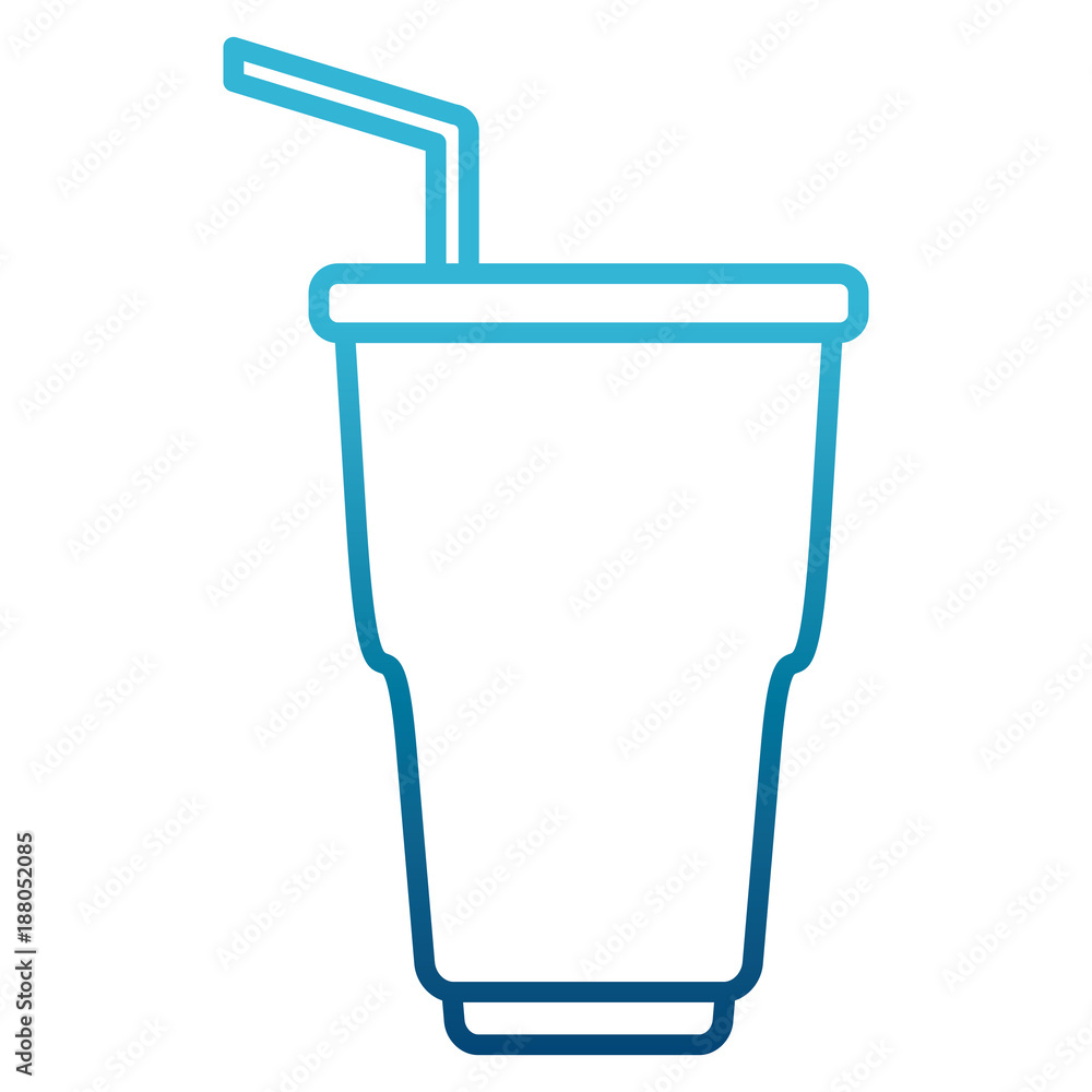 Soda cup with straw icon vector illustration graphic design Soda cup with straw icon vector illustration graphic design