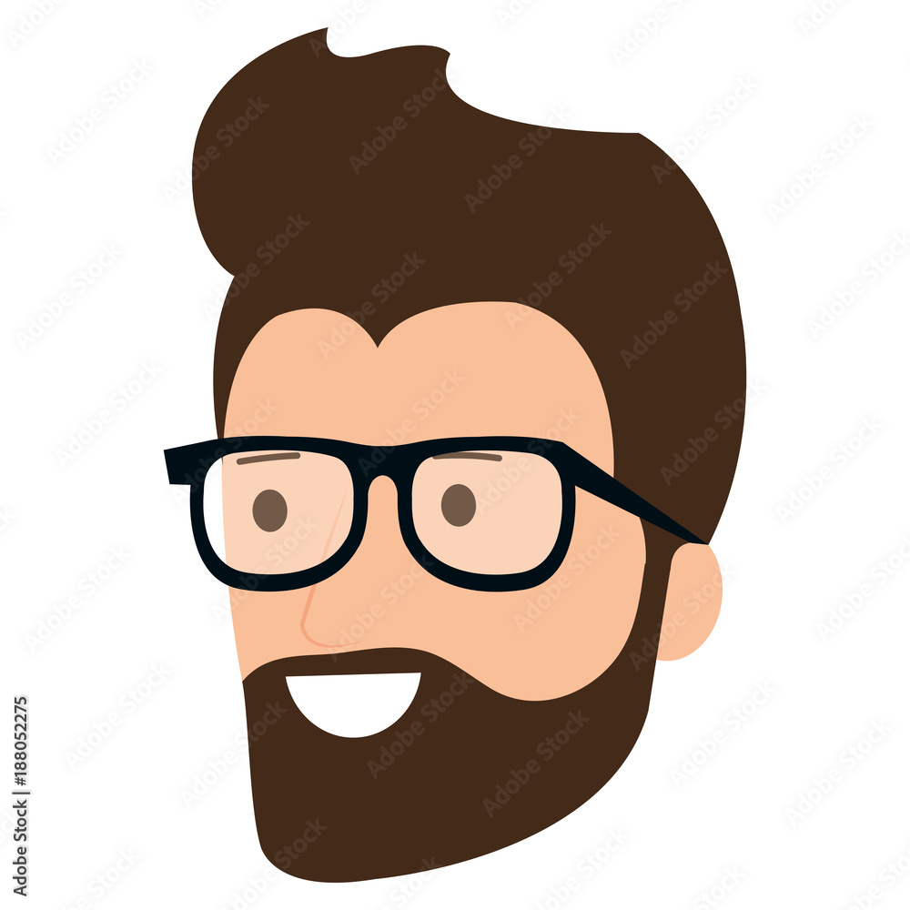 young man head avatar character young man head avatar character
