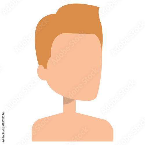 young man shirtless avatar character