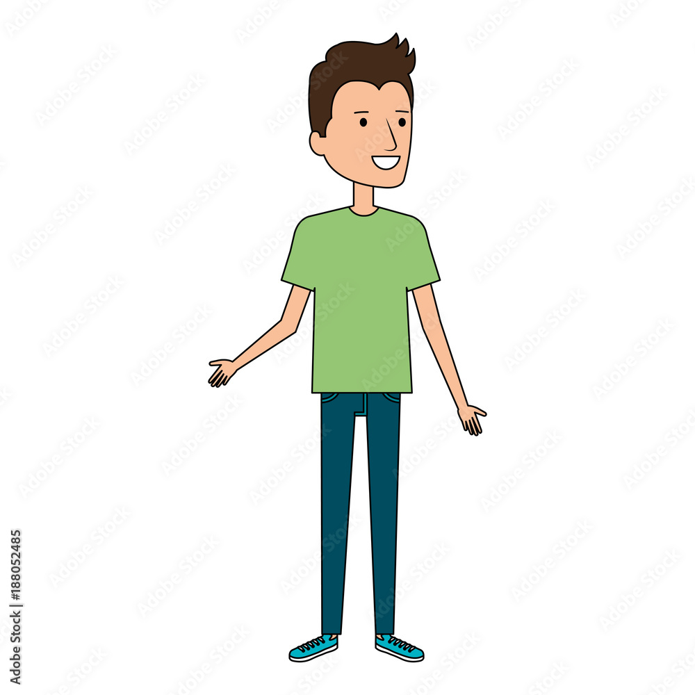 young man avatar character young man avatar character