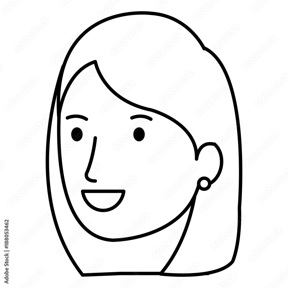beautiful woman head avatar character beautiful woman head avatar character