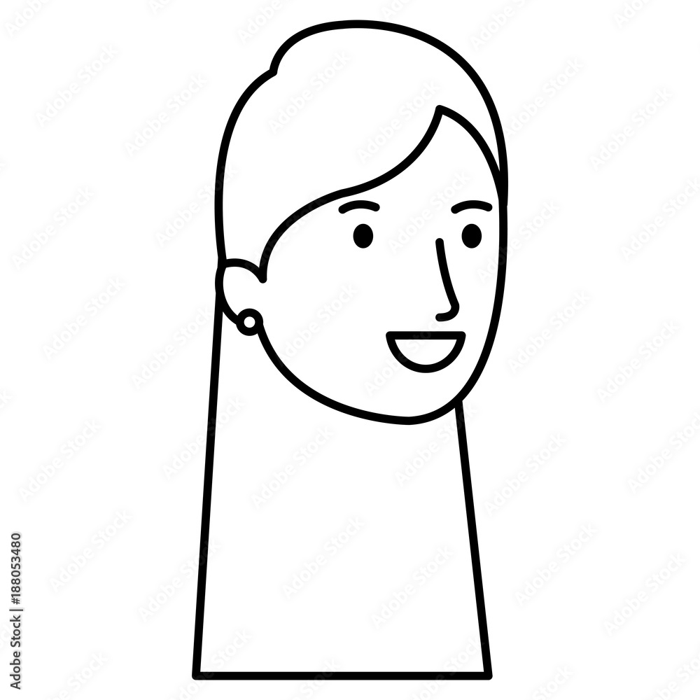 beautiful woman head avatar character beautiful woman head avatar character