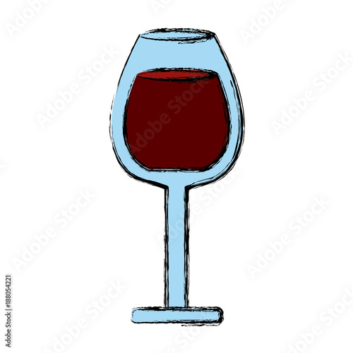 Wine cup symbol icon vector illustration graphic design