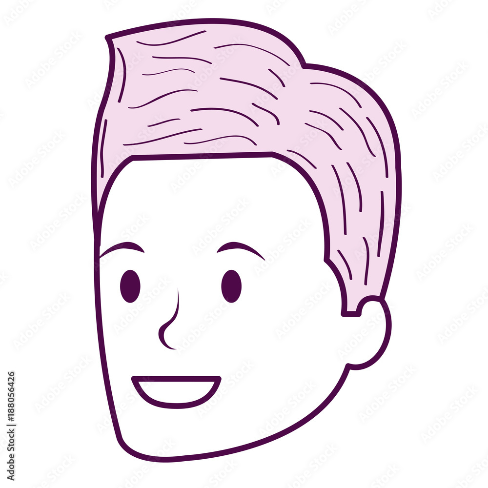 young man head avatar character young man head avatar character