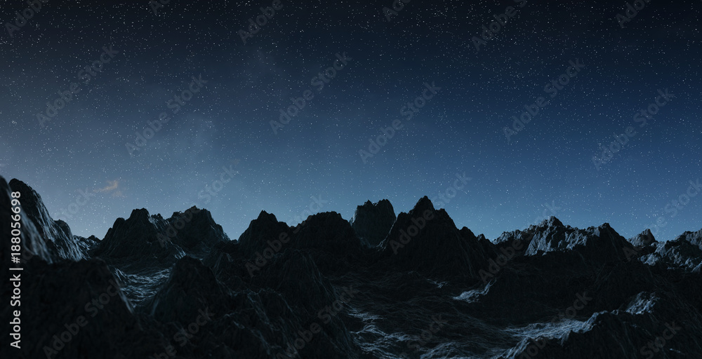 Fototapeta premium Asteroids flying close to planet Earth 3D rendering elements of this image furnished by NASA