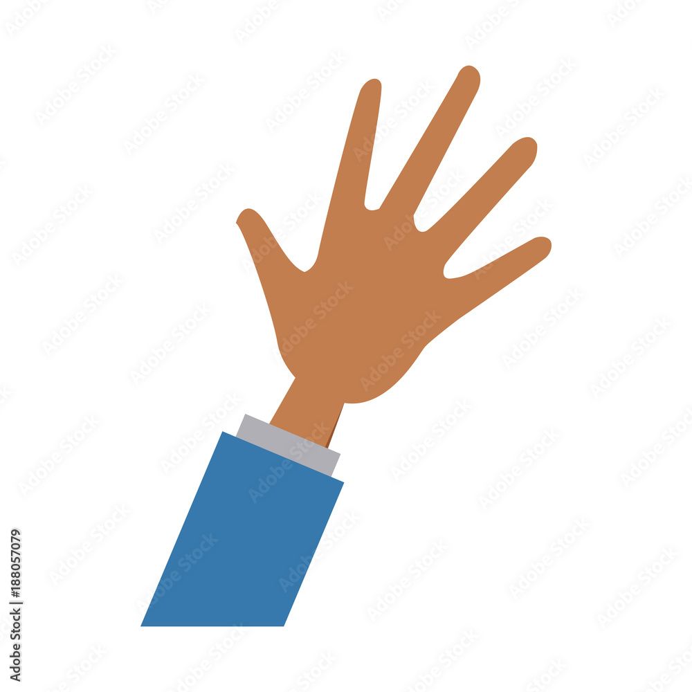 Business hand open icon vector illustration graphic design Business hand open icon vector illustration graphic design