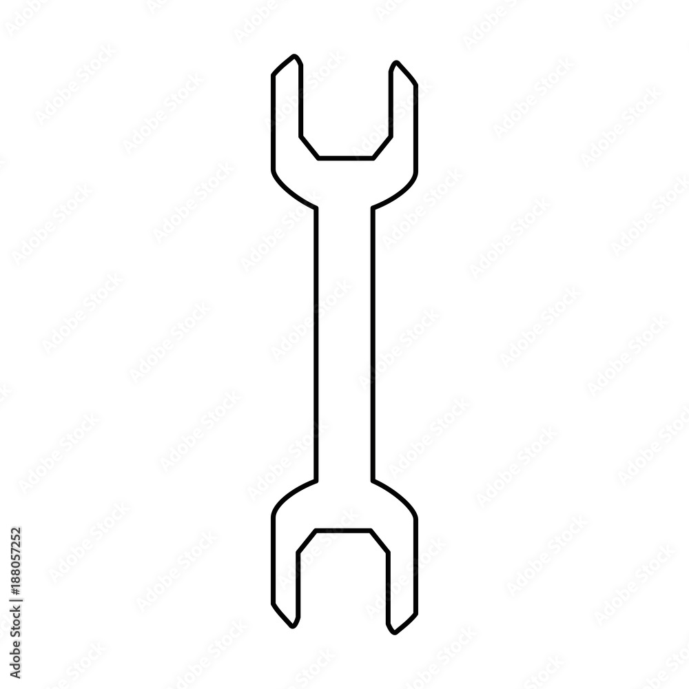 wrench tool isolated icon wrench tool isolated icon